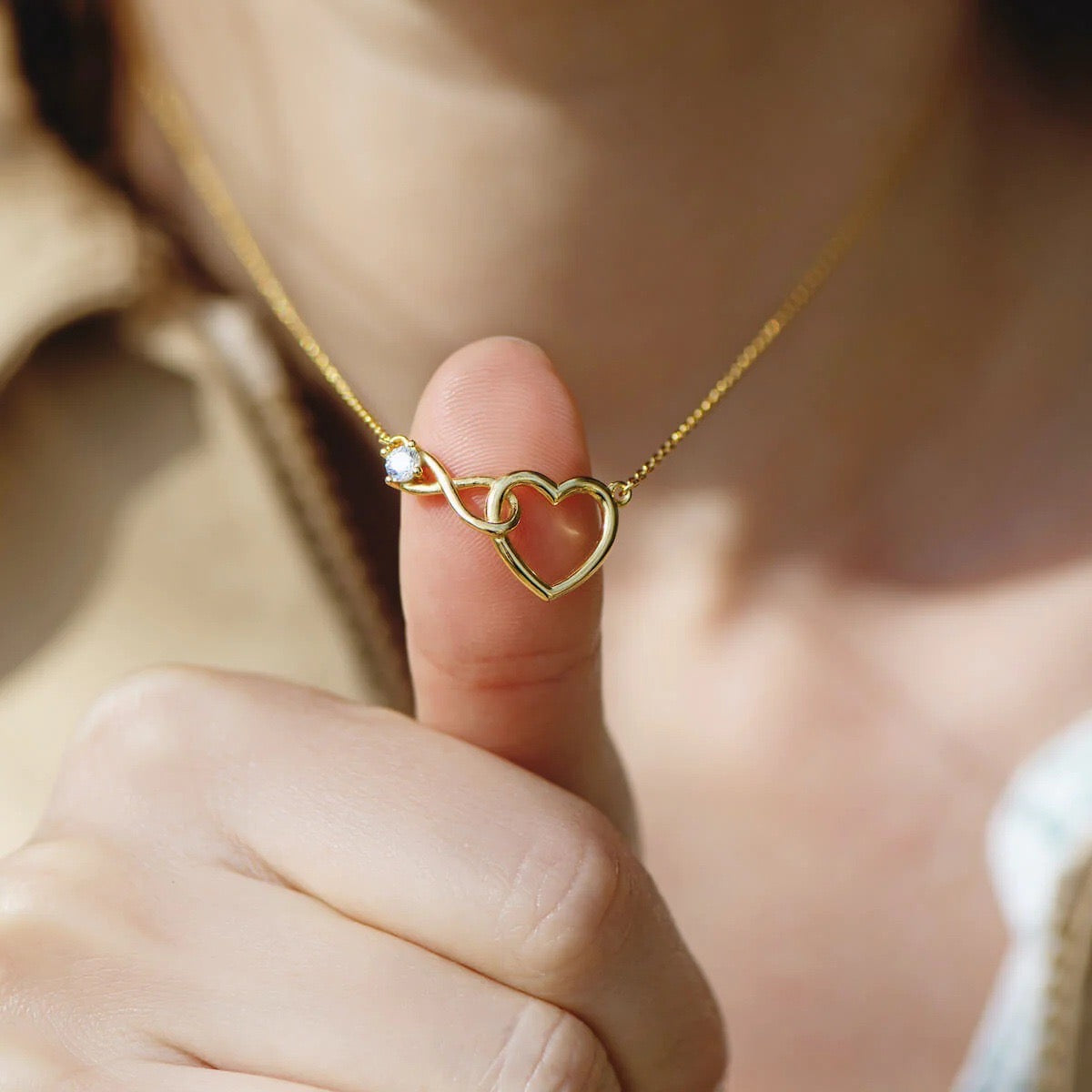 Infinity Heart Necklace - Gift For Her