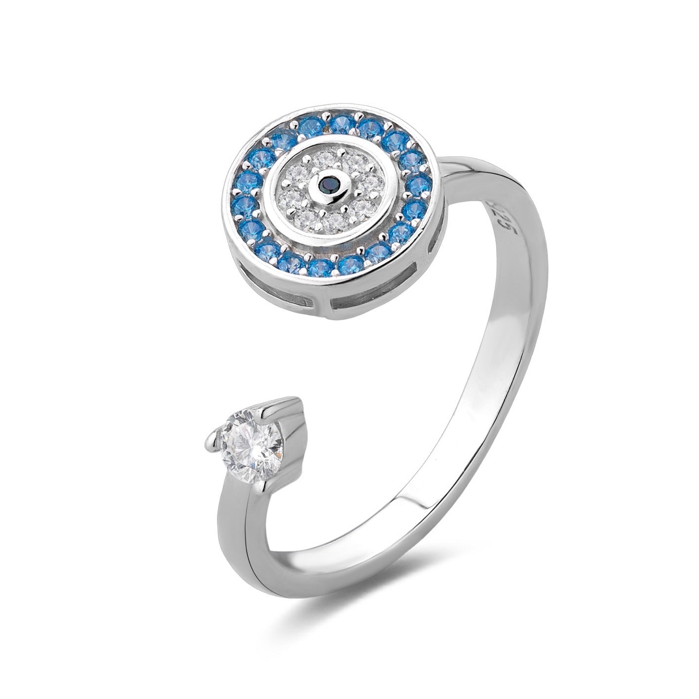 Evil Eye Rotating Ring - Forever Together
