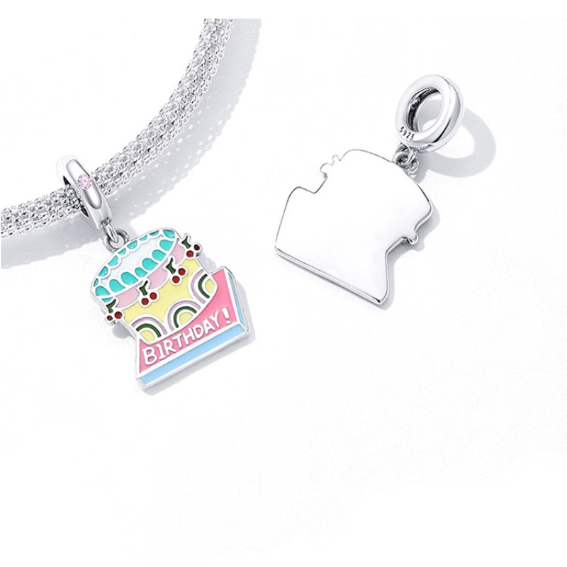 Cherry Pop Birthday Cake Charm