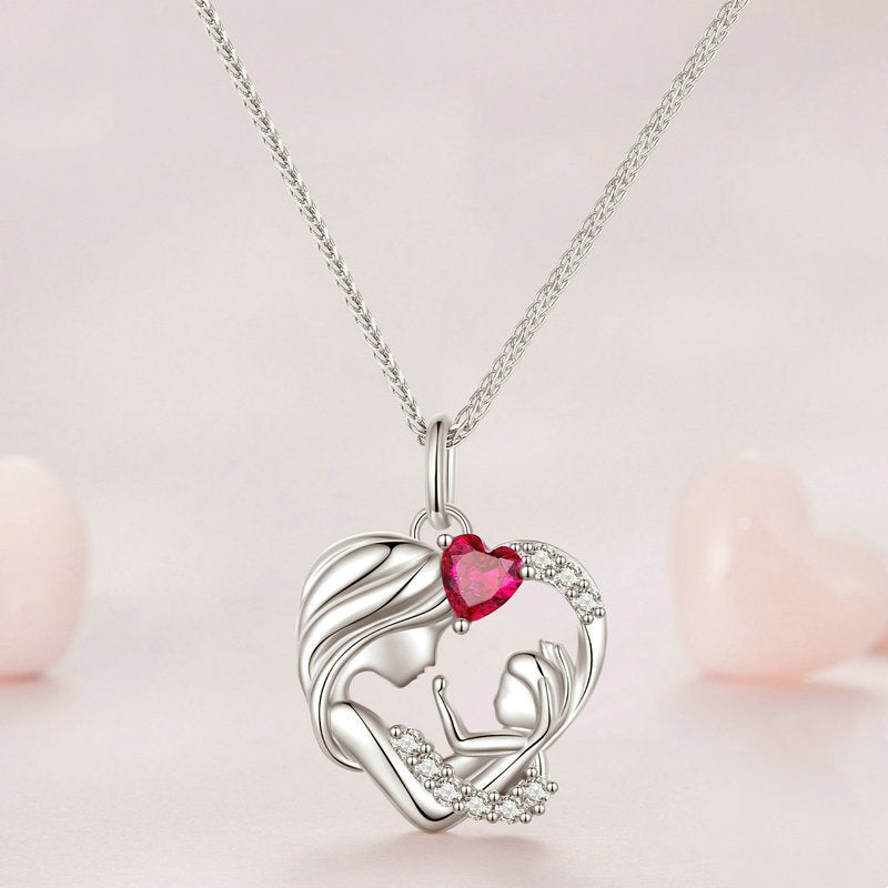 Eternal Embrace – Mother & Child Necklace