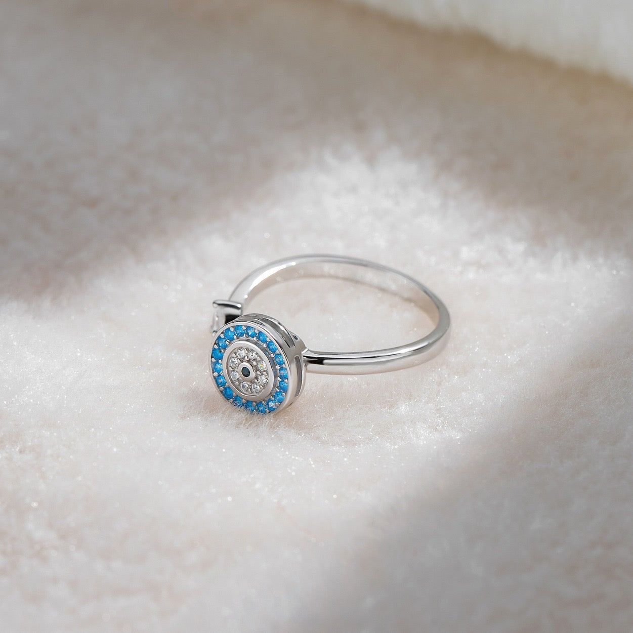 Evil Eye Rotating Ring - Forever Together