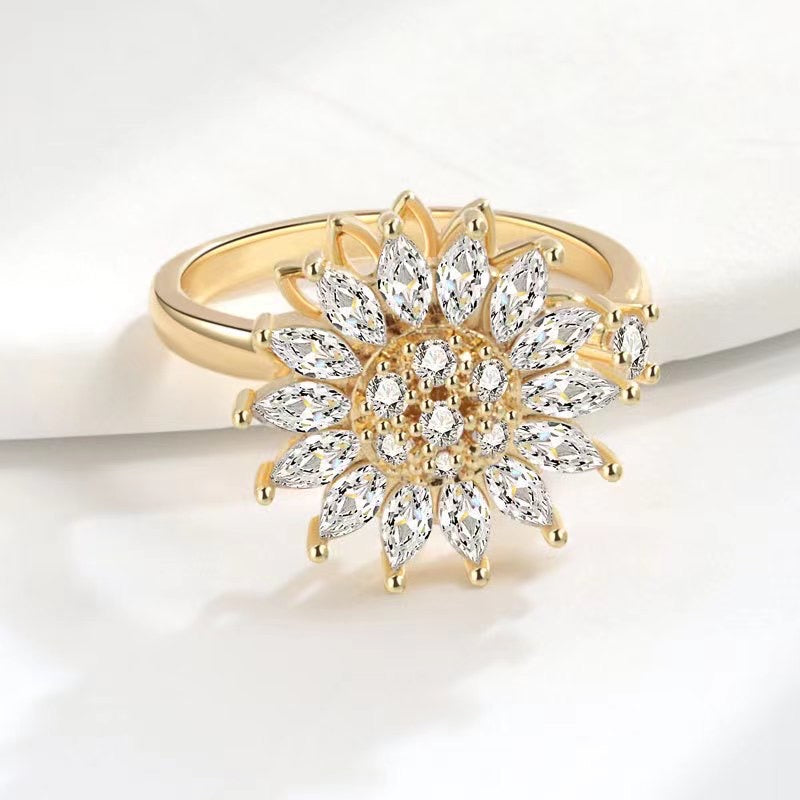 Bloom of Serenity Rotating Ring - For Well Being