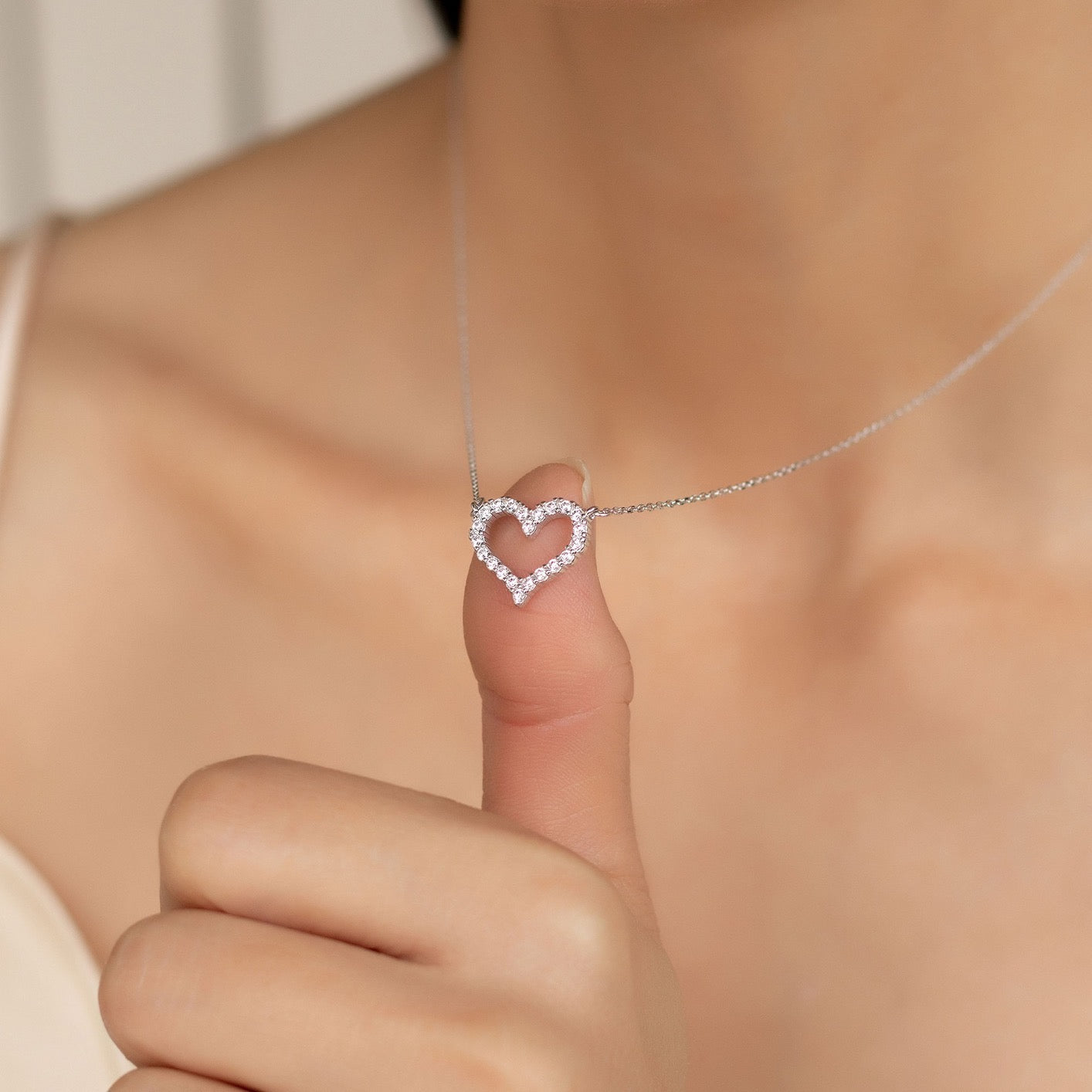 Open Heart of Love Necklace - To My Love