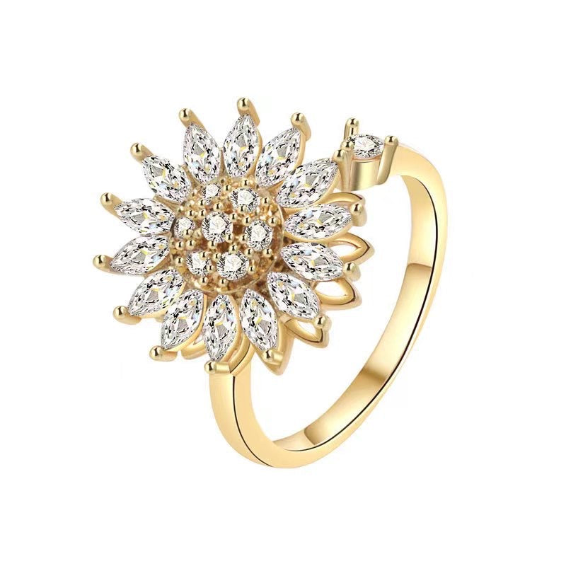 Bloom of Serenity Rotating Ring - For Well Being