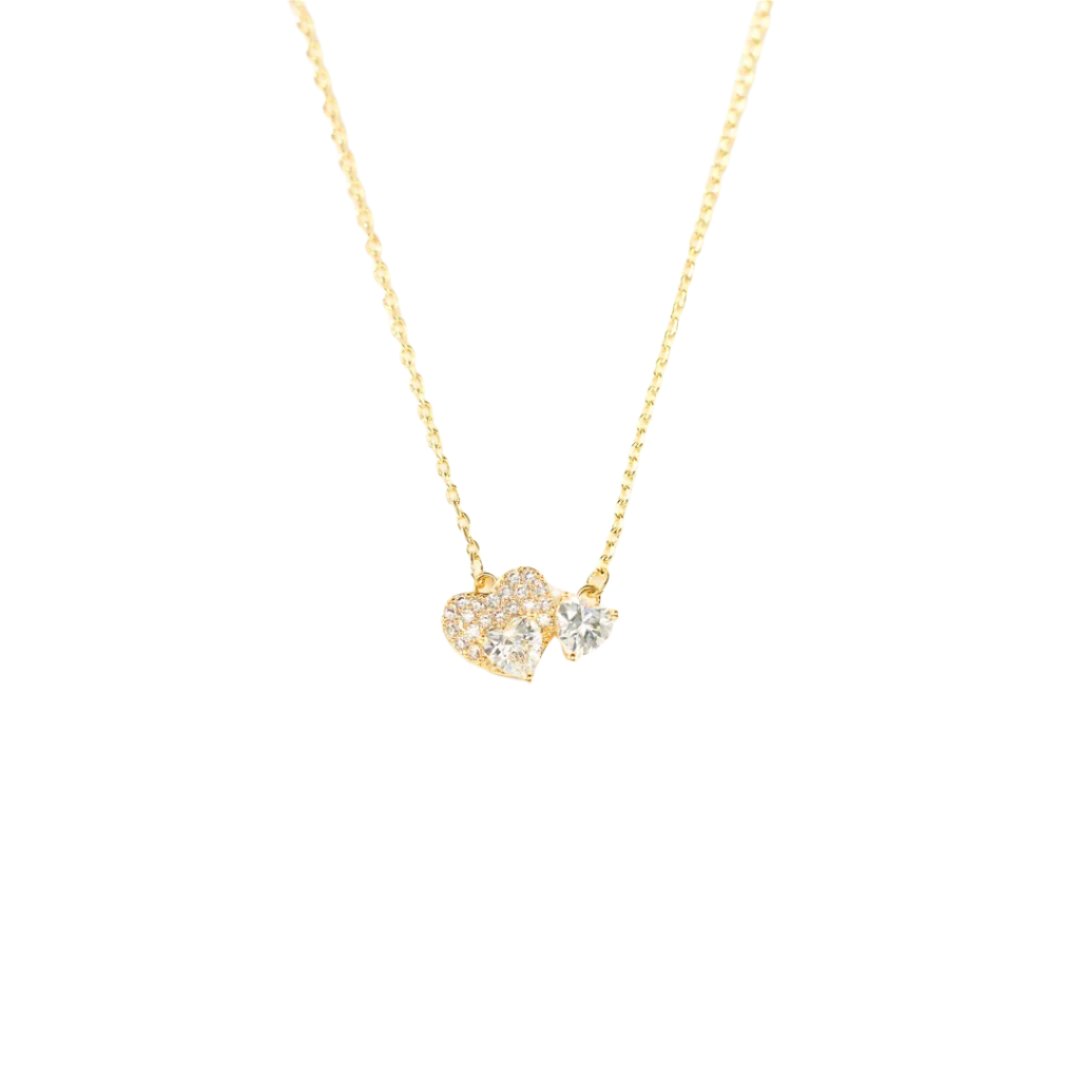 Double Heart Necklace - Gift For Her