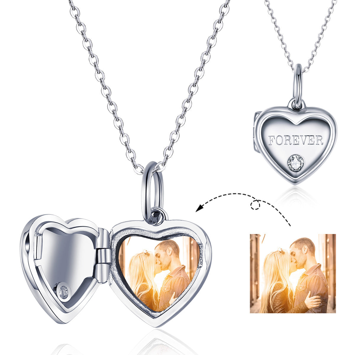 Personalised Whisper of Forever Locket Necklace
