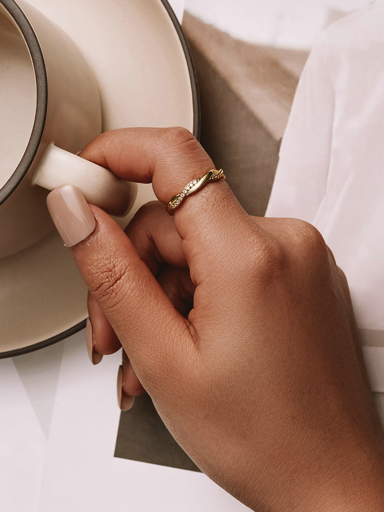 Luminous Loop Ring - Gift For Her