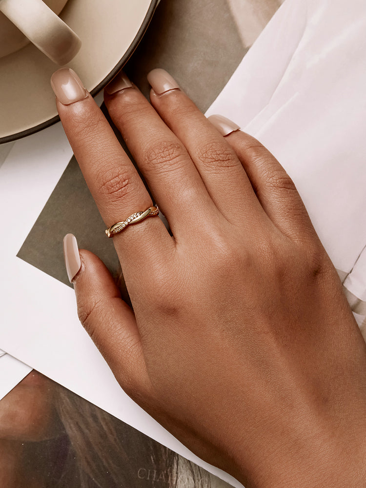 Luminous Loop Ring - Gift For Her