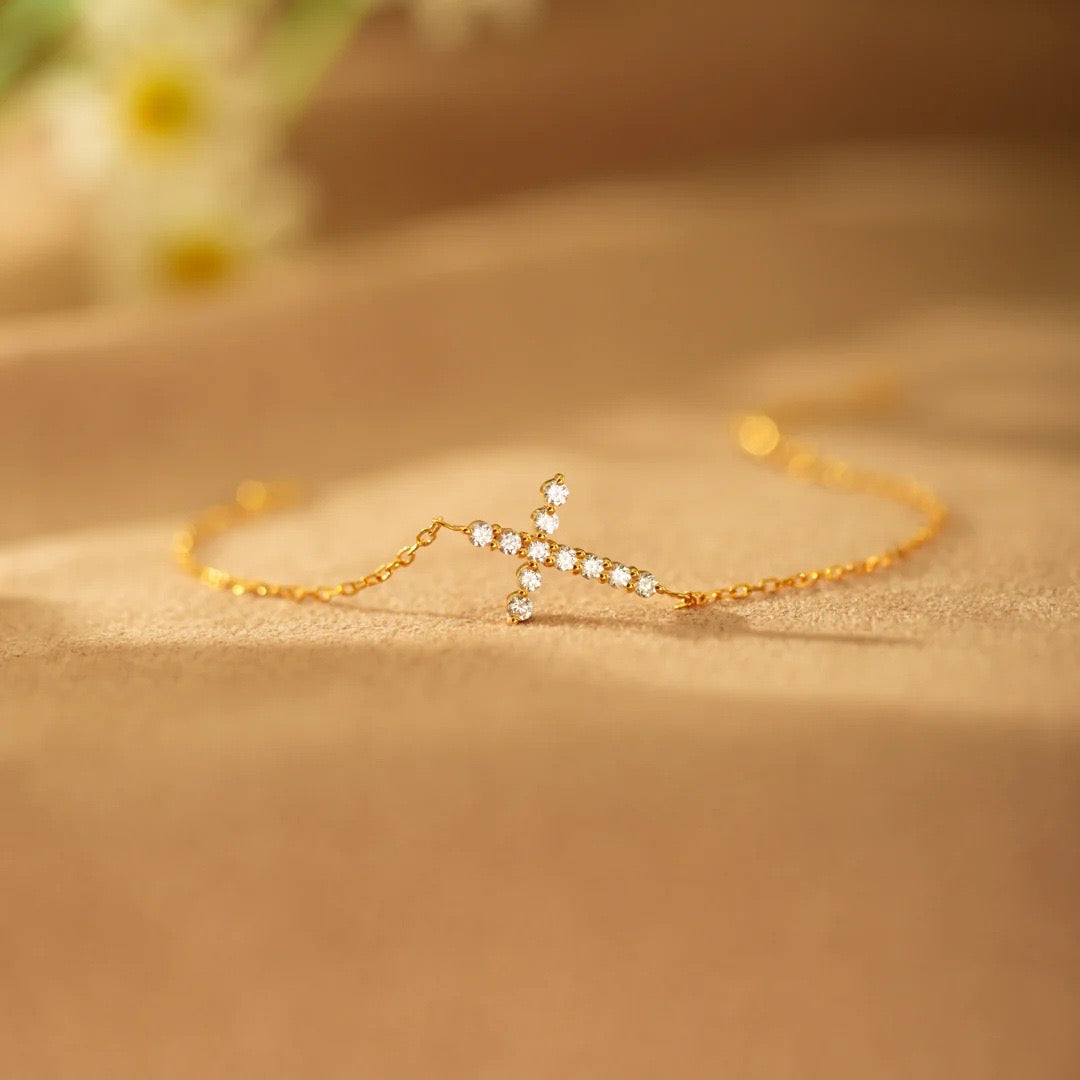 Blessed Cross Bracelet - Gift For Her