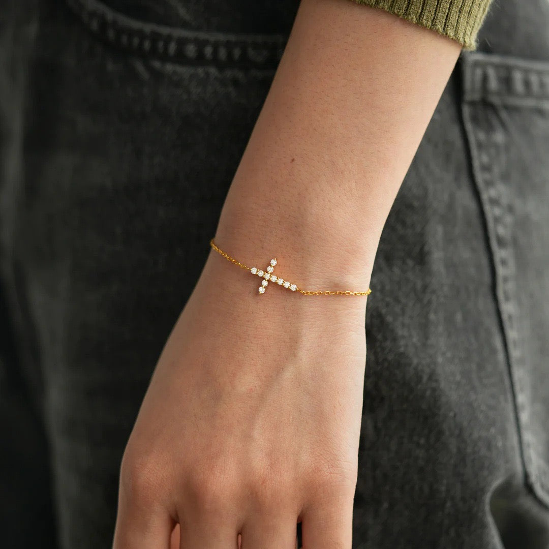Blessed Cross Bracelet - Gift For Her