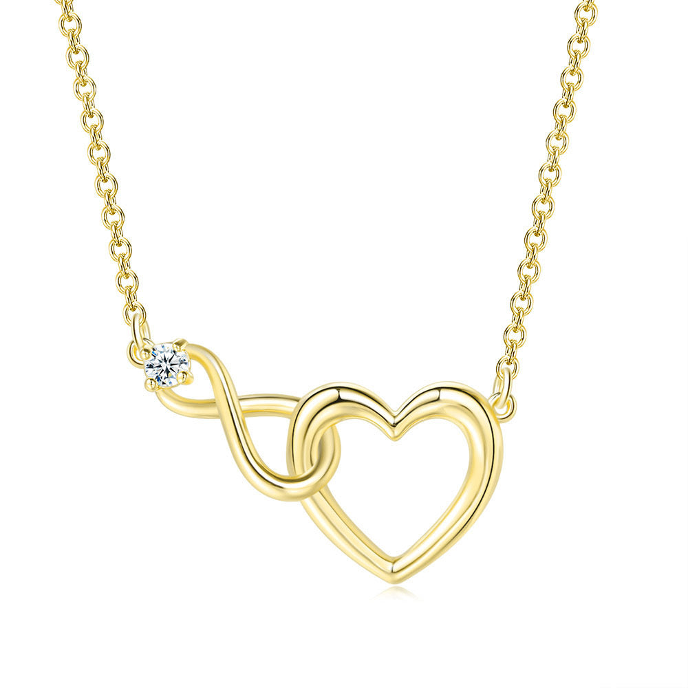 Infinity Heart Necklace - Gift For Her