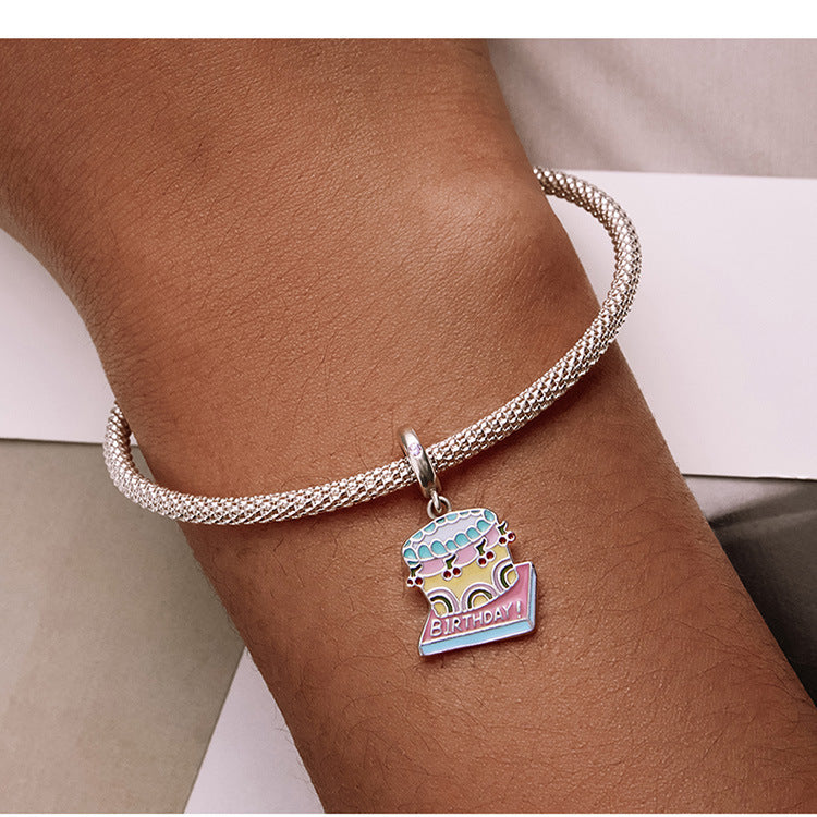 Cherry Pop Birthday Cake Charm