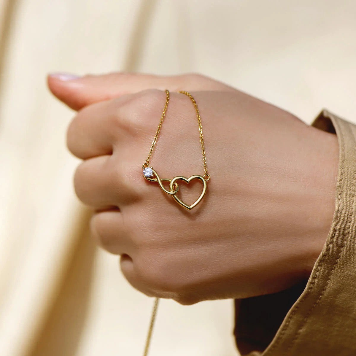 Infinity Heart Necklace - Gift For Her