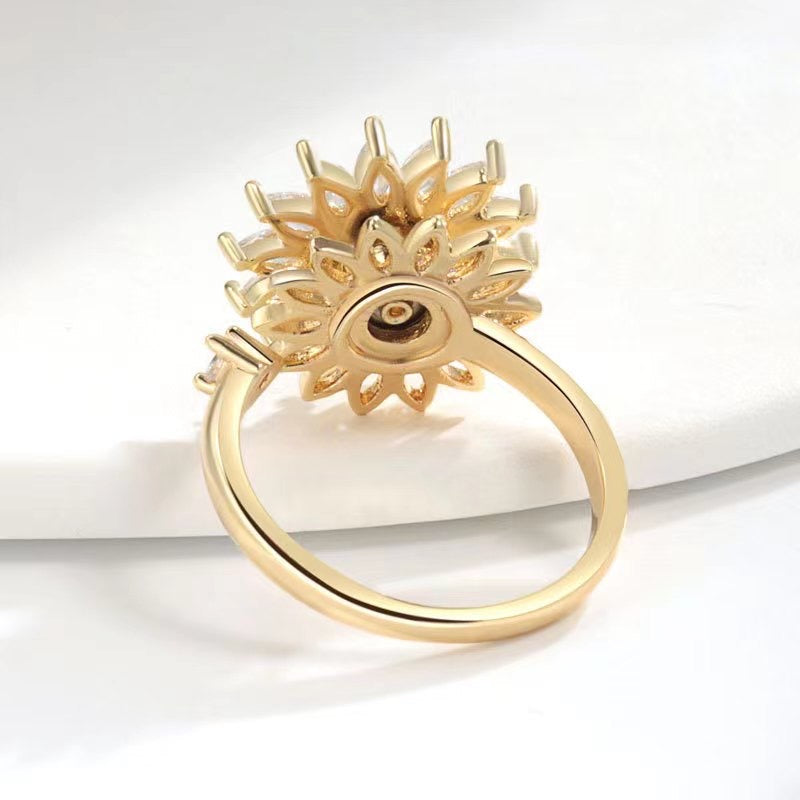 Bloom of Serenity Rotating Ring - For Well Being