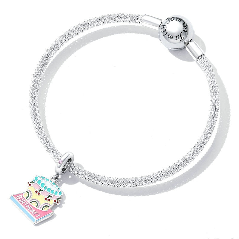 Cherry Pop Birthday Cake Charm