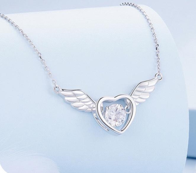 Wings of Love Necklace - To My Daughter