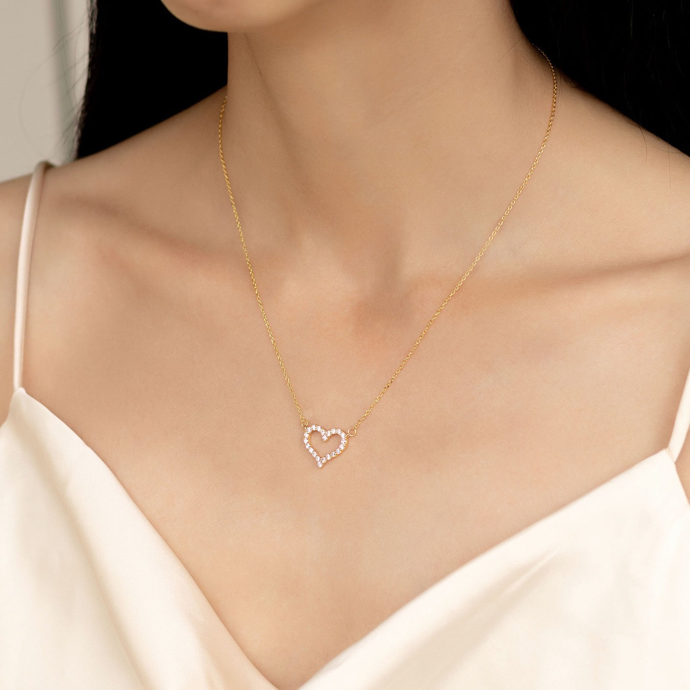 Open Heart of Love Necklace - To My Love