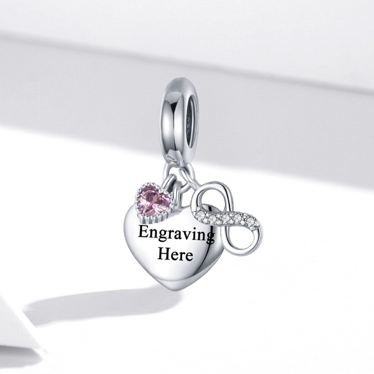 Endless Love Personalised Heart Charm