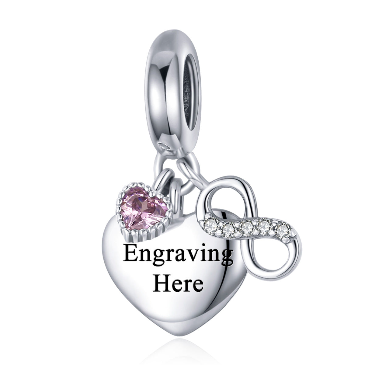 Endless Love Personalised Heart Charm
